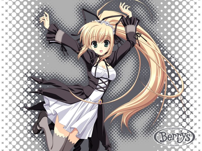 anime girl in maid outfit