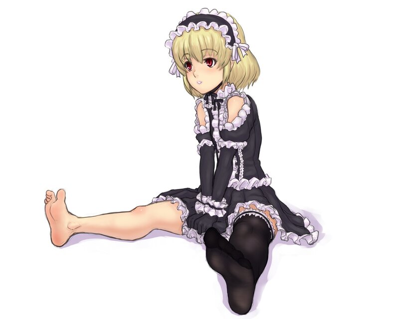 anime girl in maid outfit