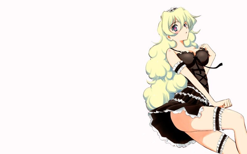 anime girl in maid outfit