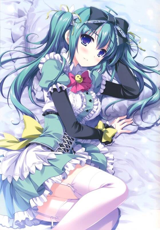 anime girl in maid outfit