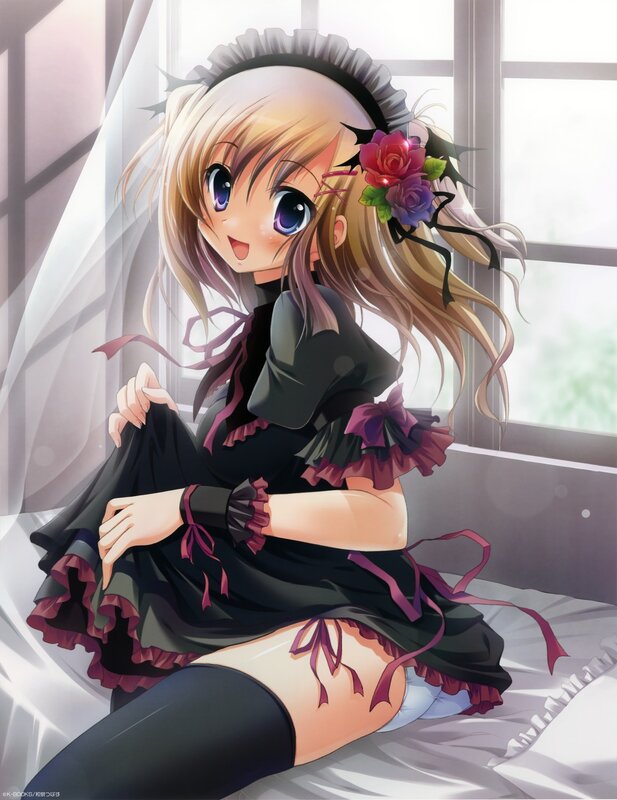 anime girl in maid outfit