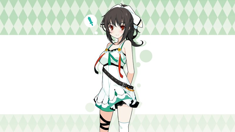 anime girl in maid outfit