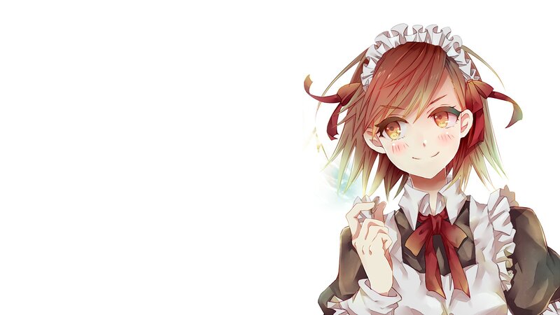anime girl in maid outfit