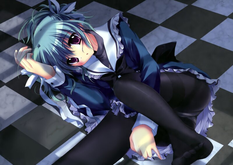 anime girl in maid outfit