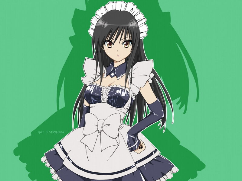 anime girl in maid outfit