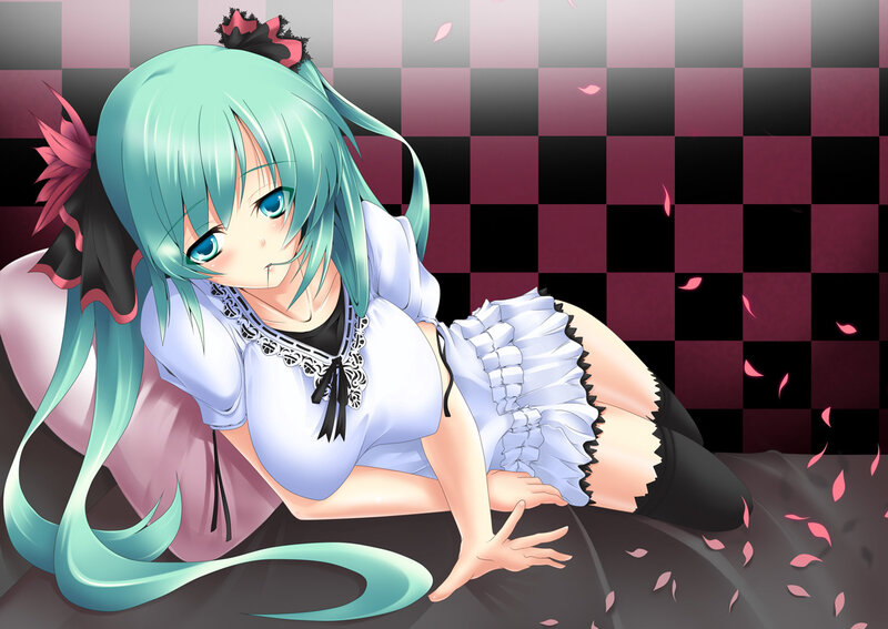 anime girl in maid outfit