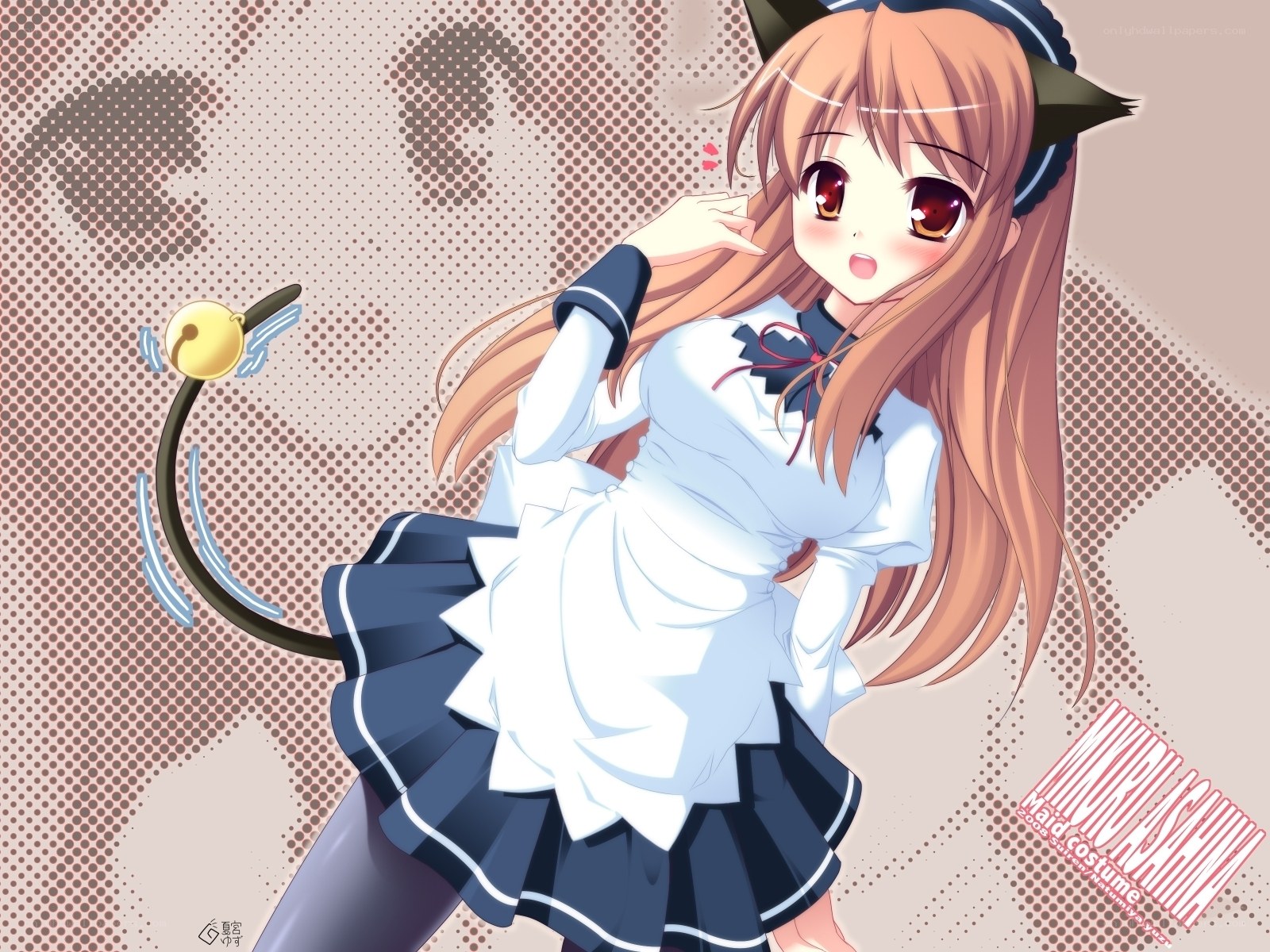 anime girl in maid outfit