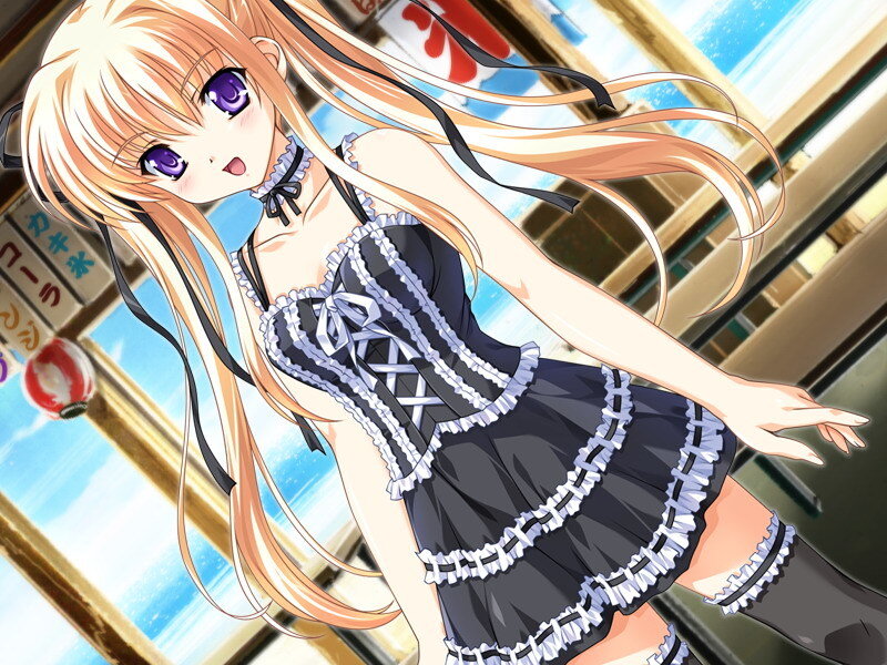 Anime Girl in Maid Outfit — Blonde