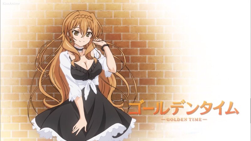Anime Girl in Maid Outfit — Brown, Calm, Brick Wall