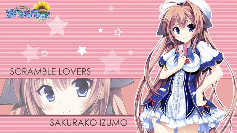 Anime Girl in Maid Outfit — Pink, Cheerful, Star Pattern