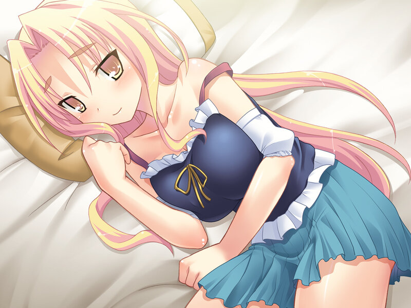 Anime Girl in Maid Outfit — Pink, Peaceful