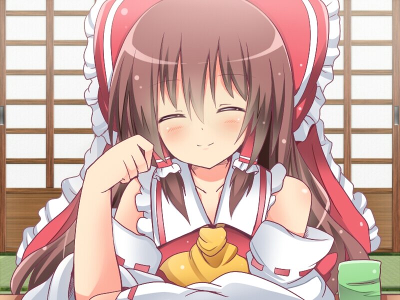 Anime Girl in Maid Outfit — Red, Calm