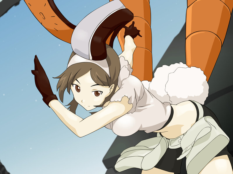 Anime Girl in Maid Outfit — White, Dynamic, Maid Outfit