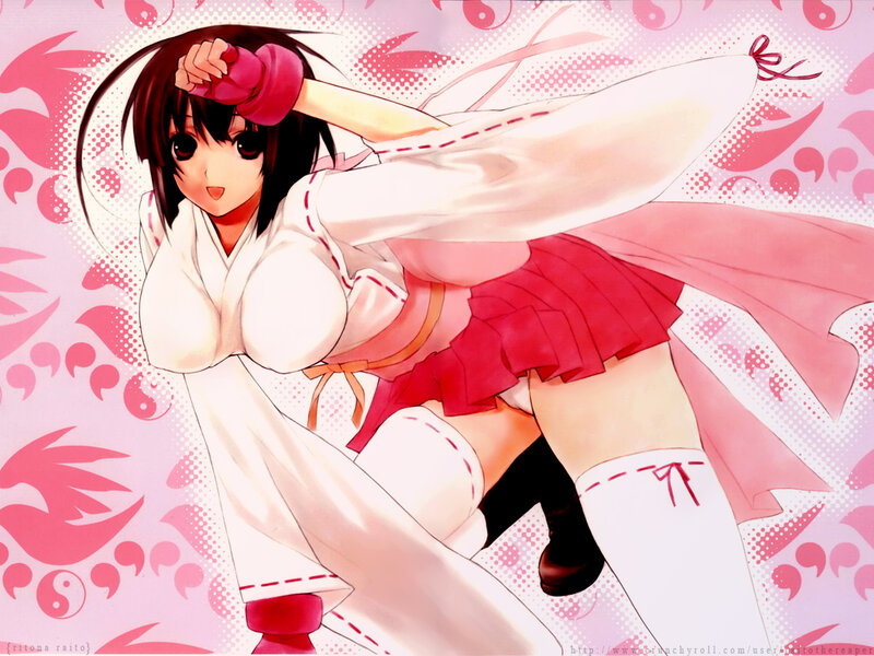 anime girl in martial arts pose