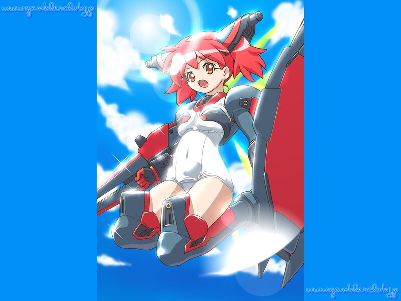 Anime girl in mech suit