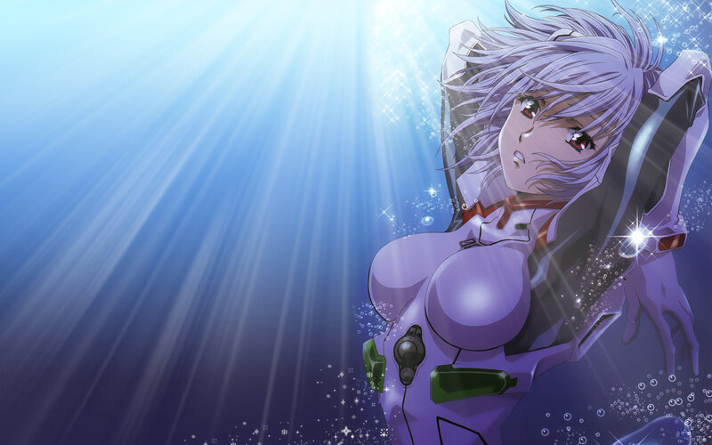 Anime Girl in Mech Suit — Blue