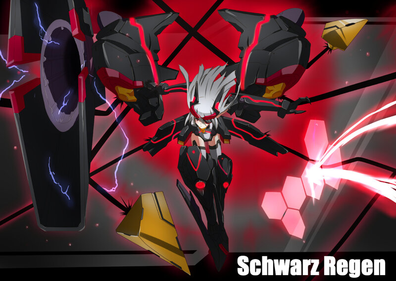 Anime Girl in Mech Suit — Red