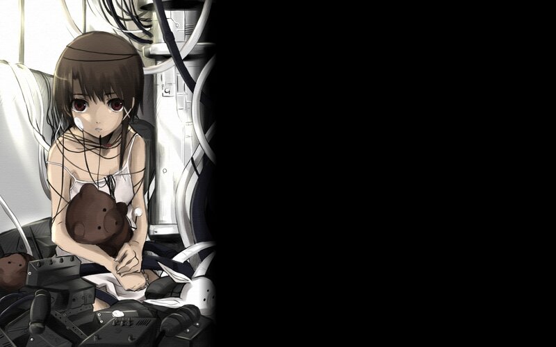 anime girl in mechanical chair