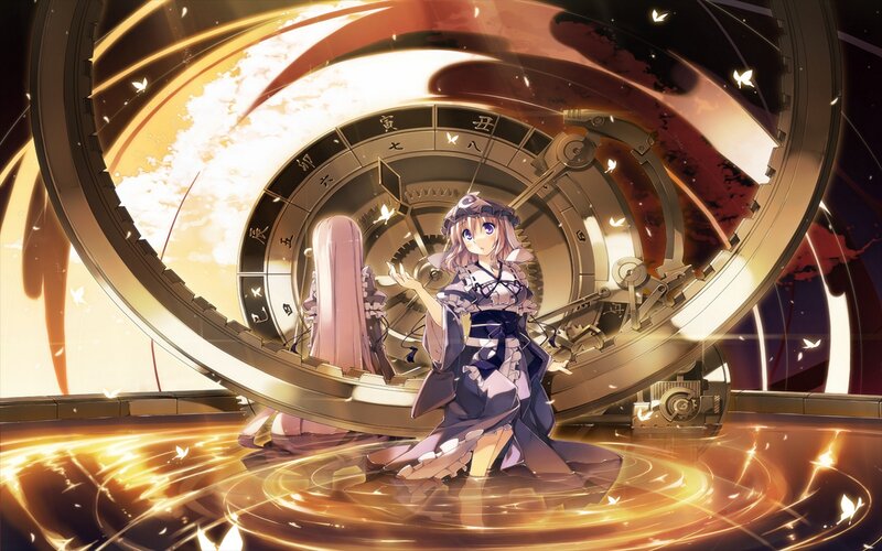 Anime Girl in Mechanical Room — Gold