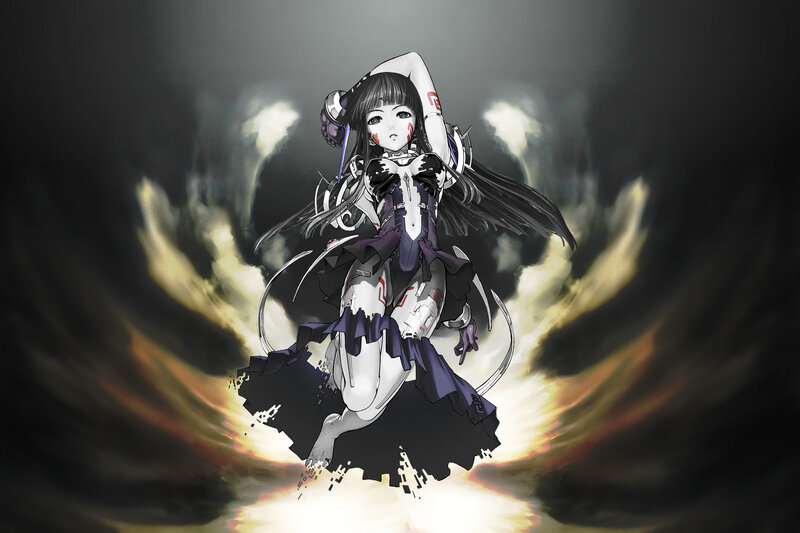 Anime Girl in Mechanical Suit