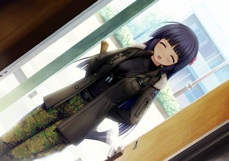 Anime Girl in Military Coat