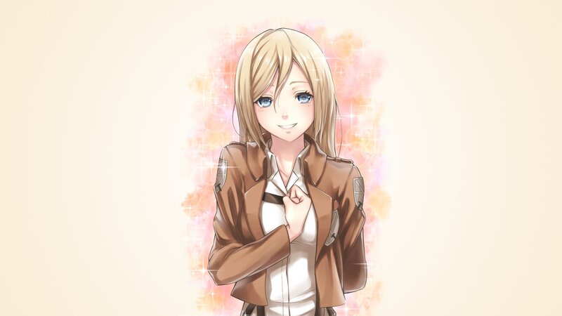 anime girl in military jacket