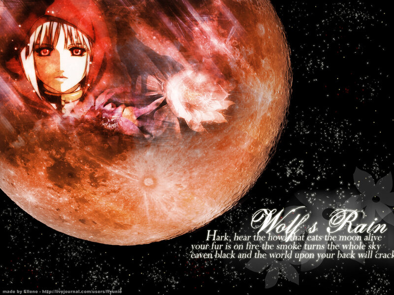 Anime Girl in Moon