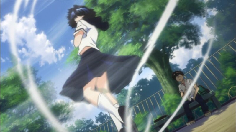 anime girl in motion