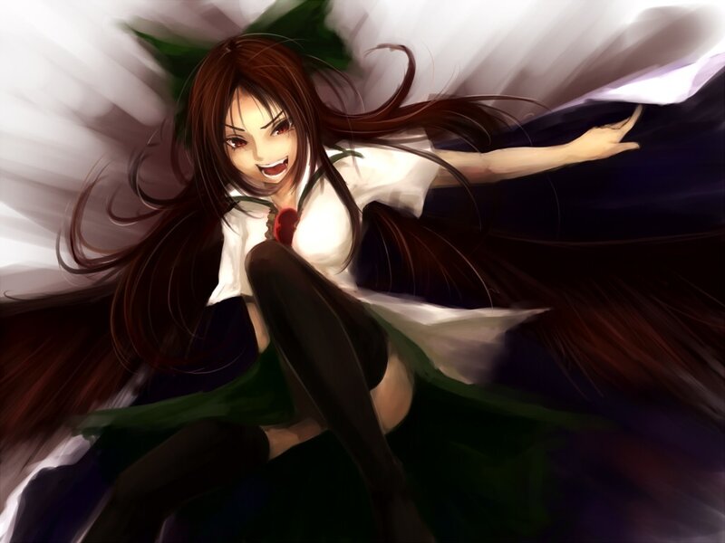 anime girl in motion