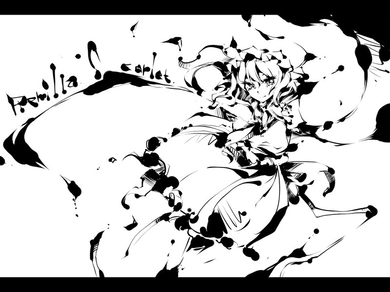 Anime Girl in Motion — Black