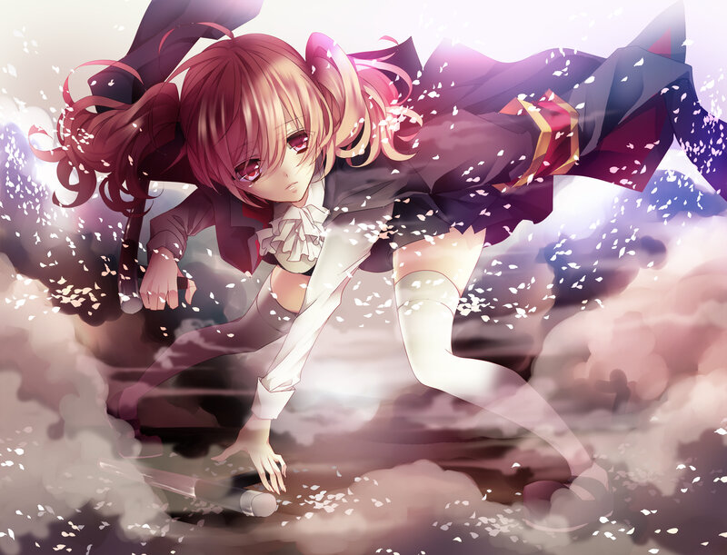 Anime Girl in Motion — Pink, Dramatic