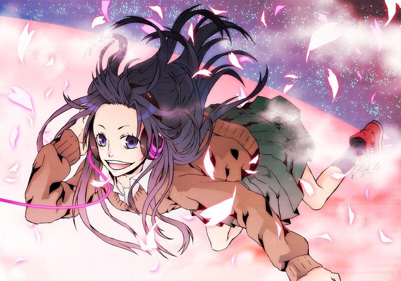 Anime Girl in Motion — Pink