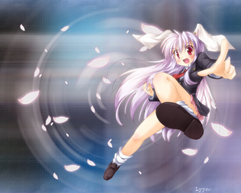 Anime Girl in Motion — Purple