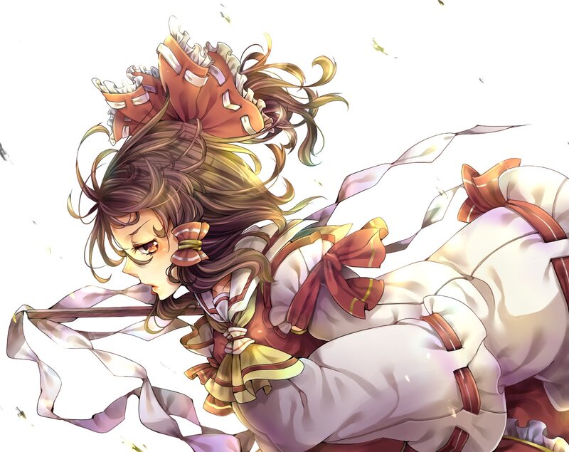 Anime Girl in Motion — White, Dynamic, Manga