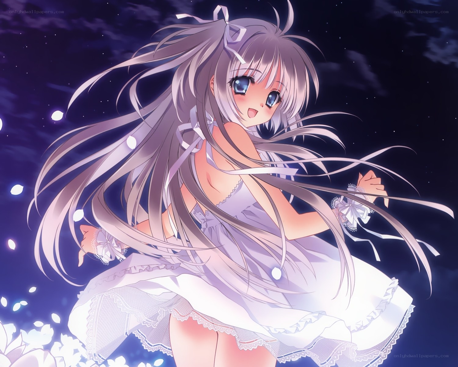 anime girl in night dress