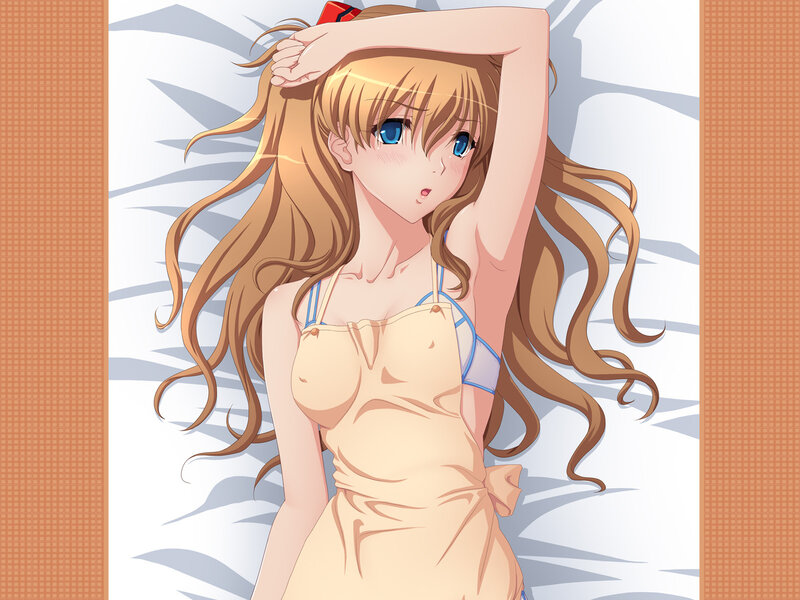 Anime Girl in Nightgown — Brown