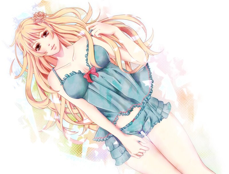 anime girl in nightwear