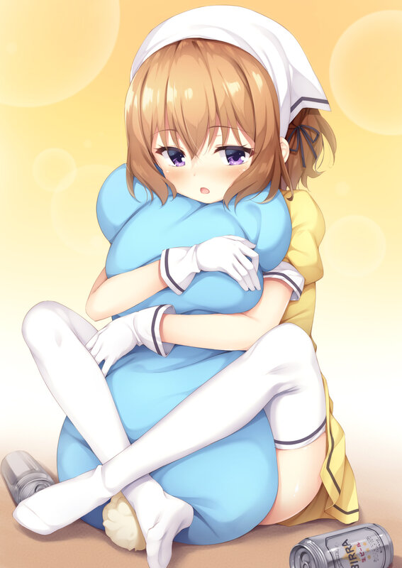 Anime Girl in Nurse Outfit — Blue, Calm