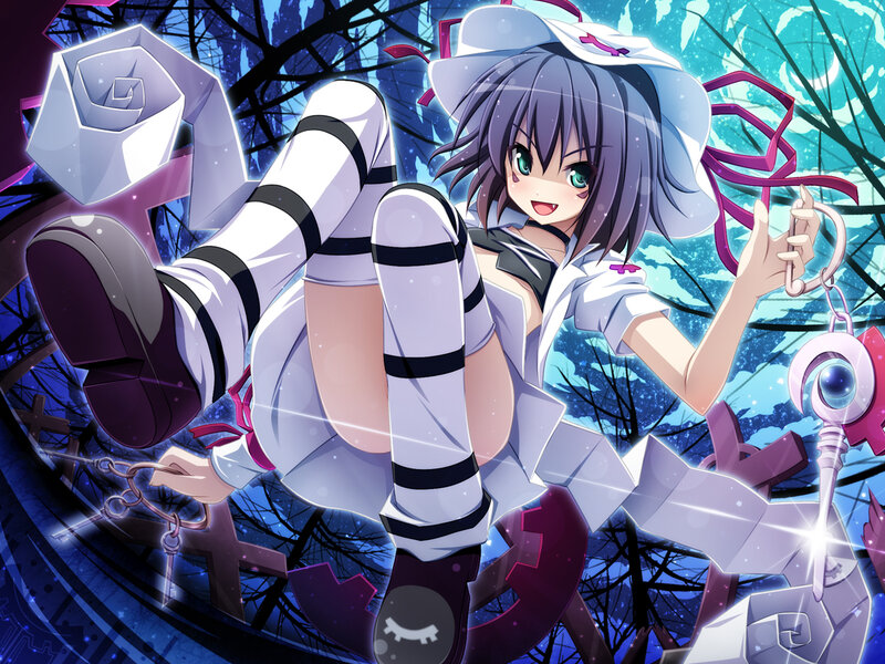 Anime Girl in Nurse Outfit — Purple