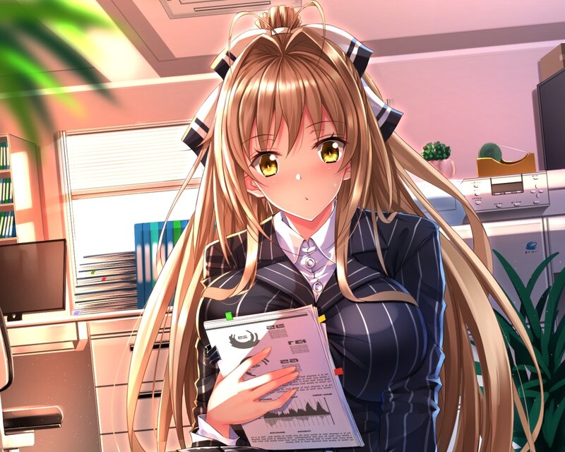 Anime Girl in Office