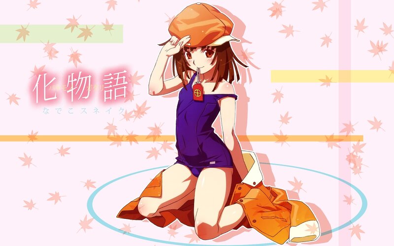 Anime girl in orange hat