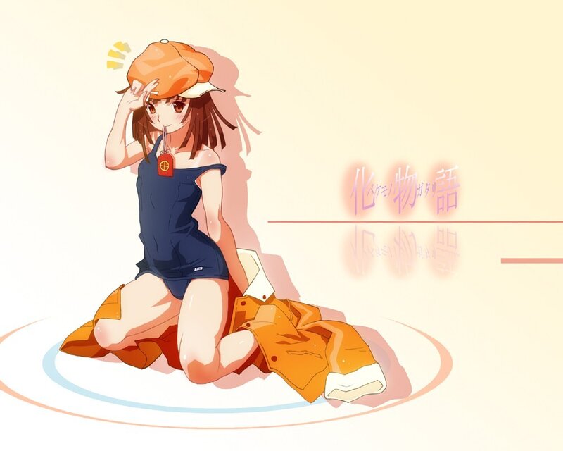 anime girl in orange hat