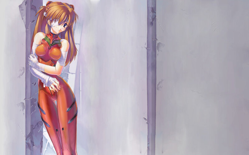 anime girl in orange suit