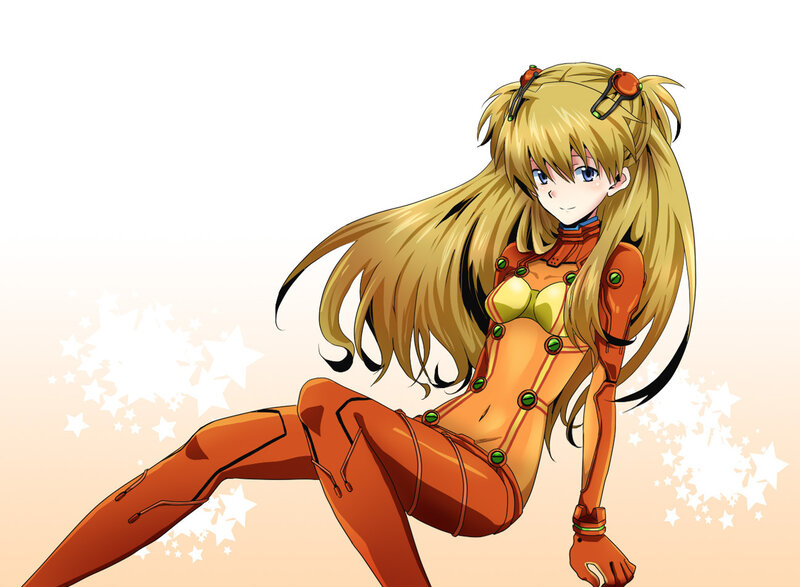 Anime girl in orange suit