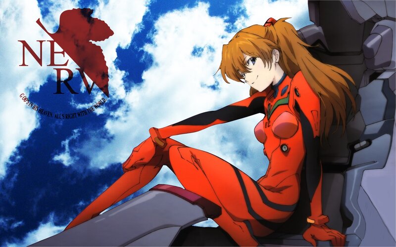 Anime Girl in Orange Suit — Dramatic, Mech