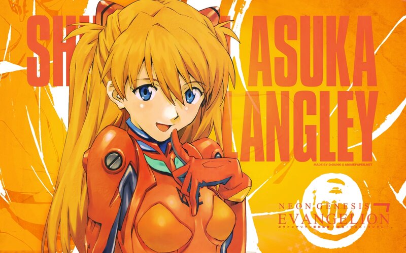 Anime Girl in Orange Suit — Energetic