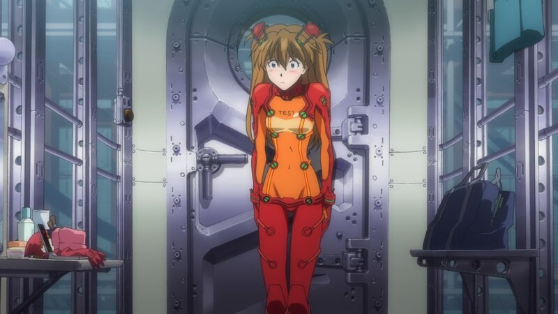 Anime Girl in Orange Suit — Neutral, Red and Orange Suit