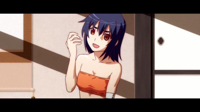 anime girl in orange top