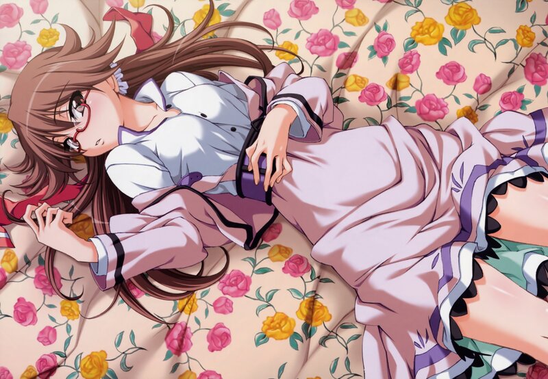anime girl in pajamas