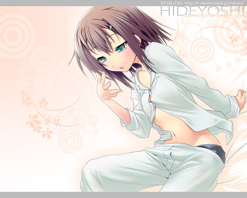 Anime girl in pajamas